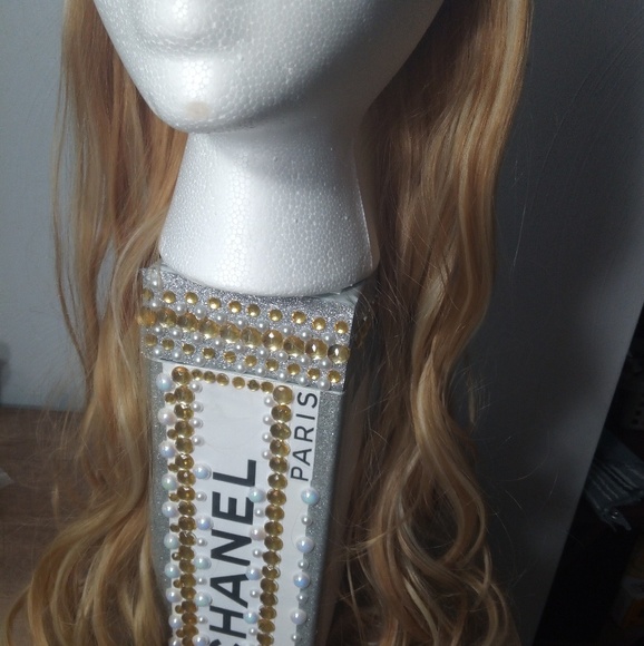 Elastic Natural Blonde Synthetic Human Hair Piece - Picture 4 of 7